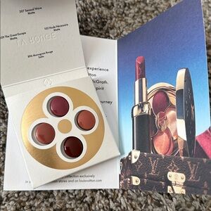 NEW Authentic Louis Vuitton La Beaute LV Rouge Matte and Satin Lipstick Sampler